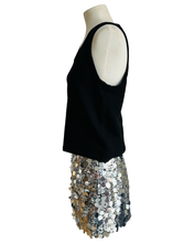 Load image into Gallery viewer, SILVER SEQUIN mini skirt