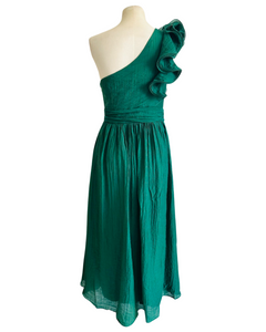 SIBELLA DRESS emerald green