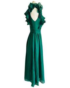 SIBELLA DRESS emerald green