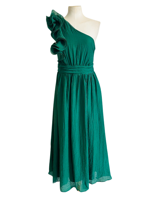 SIBELLA DRESS emerald green