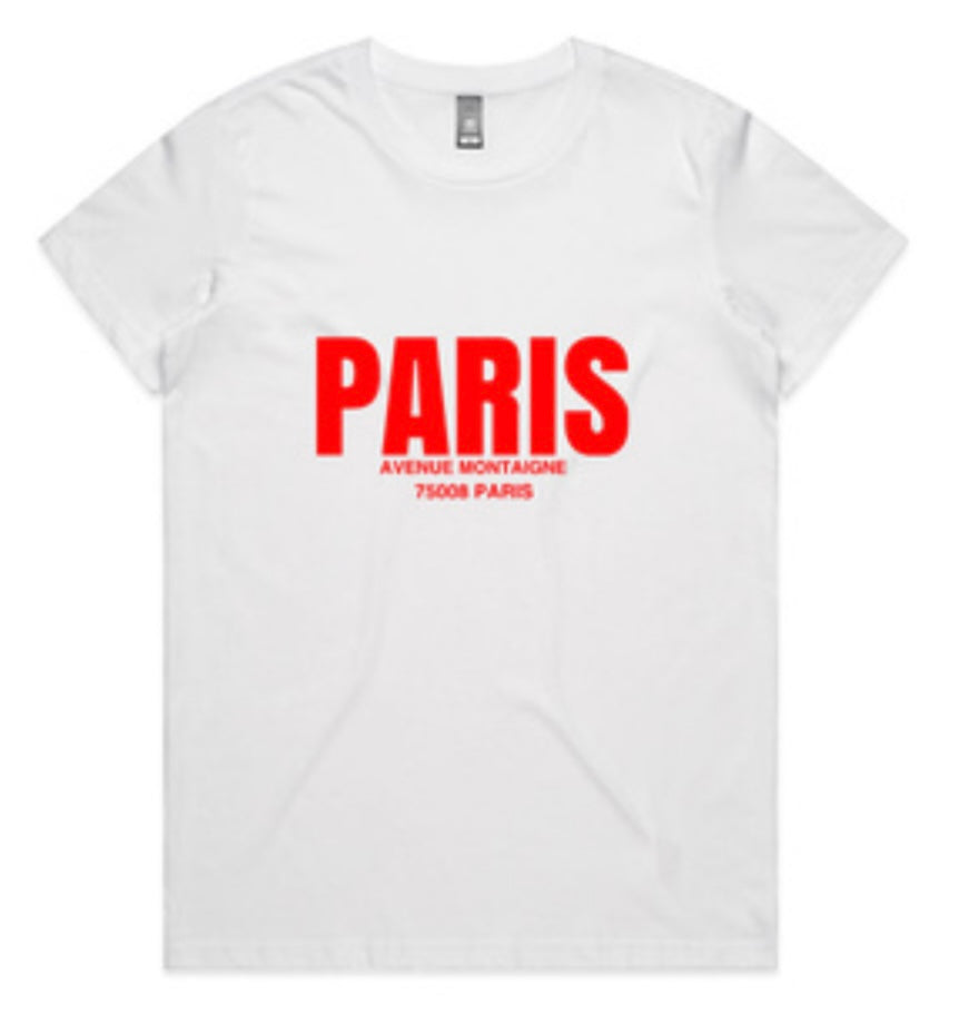 PARIS 75004 tee white