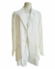 Load image into Gallery viewer, AMARA LINEN JACKET white