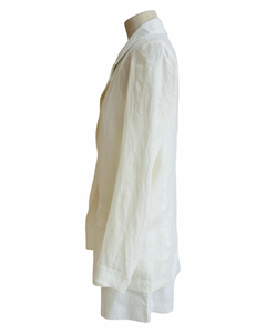 AMARA LINEN JACKET white