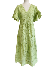 Load image into Gallery viewer, GLADIOLUS DRESS pistachio