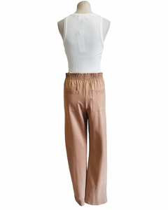 TWILL STRIPE PANT light tan