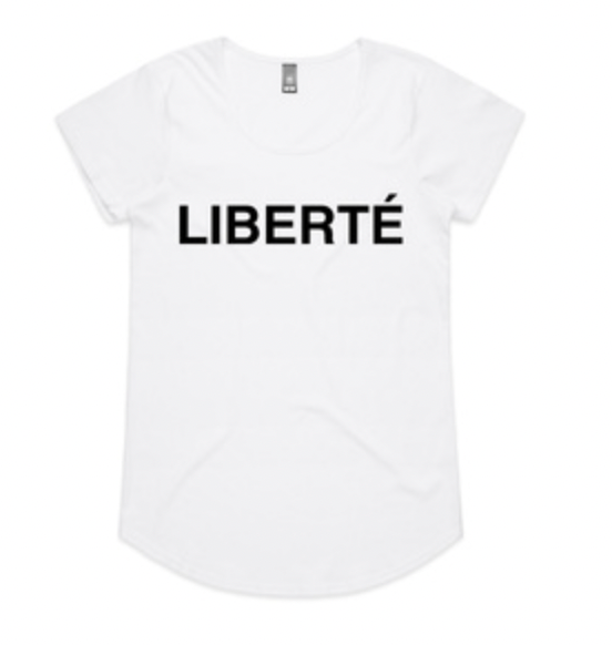 LIBERTE TEE white