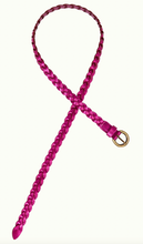 Load image into Gallery viewer, BRAIDED BELT metallic pink or green