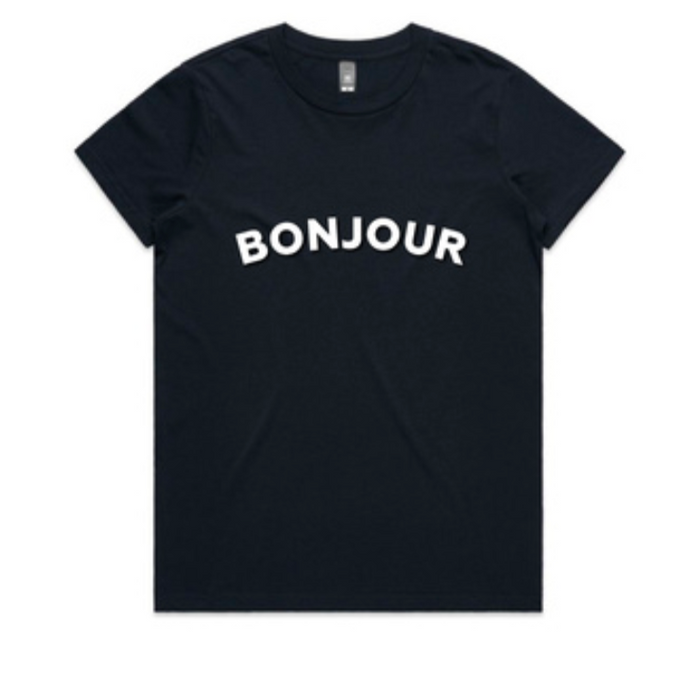 BONJOUR TEE navy