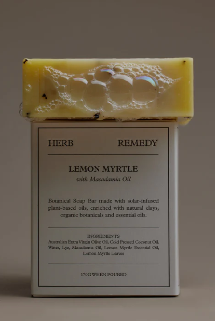 HERB REMEDY BOTANICAL BAR lemon myrtle & macadamia oil